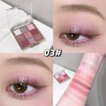 Gege Bear Phantom Eyeshadow Palette | Effortlessly Gorgeous Eye Drama Every Time | Clean Girl to Glam Looks | Buttery Smooth Formula | High-Pigmented Eye Makeup | Soft Pastel & Bold Colors Pink Blue Purple Neutrals | Creates Stunning Eyes Look with Shimmer Palettes (Palette #03, 1gX9) - Image 8