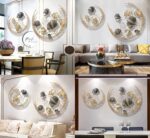 RIZIK STORE Metal Abstract Figures Wall Sculpture For Home Decor, Living Room & Bedroom (Double Moon) (44X27 Inches) - Image 6