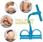 Pull Reducer Training Bands 4 Tubes Body Trimmer Pedal Exerciser Yoga Crossfit Exercise, Arm Exercise, Tummy Body Building Training Men and Women (Multicolor) (P - 1 Pull Reducer) - Image 4