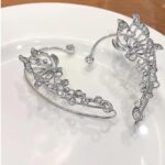 Butterfly Ear Cuff Earrings for Women Vintage Non Piercing Ear cuffs 2PCS Rhinestone Butterfly Ear Jewelry for Women, Long6.5CM/2.5IN wide4CM/1.6IN, Metal, No Gemstone - Image 6