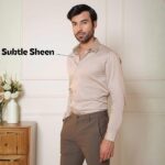 SUBTRACT Men's Slim Fit Solid Spread Collar Cotton Satin Evening Shirt | Stylish Men's Wear Shirt for Office or Party - Image 4