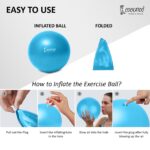 Cockatoo PVC 25 Cm Mini Gym Ball, Exercise Ball, Exercise & Fitness, Blue - Image 4