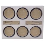 Maya | Hand-Painted Ceramic Soup Bowl Set of 6 with Spoons | 300ml Each | Multi-Purpose Serving Bowls for Soup, Snacks, Noodles | Elegant Gift Set | Microwave & Dishwasher Safe (Warli) - Image 3