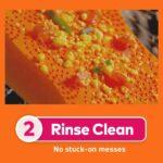 Scotch-Brite Scrub Dots Non-Scratch Sponge, Suitable for Ceramics and Non-Stick Ware, rinses Clean and Stays Odor Free (2 Pieces) - Image 5