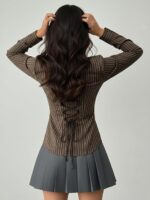 Solid Front Button Long Sleeve Casual Shirt for Women' & Girl's - Image 14