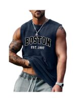 The Modern Soul Men Cotton Blend Athletic Gym Tank Tops Sleeveless Sports Vest - Image 10