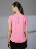 CHKOKKO Womens Active Sportswear Breathable Lightweight Half Sleeve Quick Dry Gym T Shirt Round Crew Neck Regular Fit for Workout Yoga Fitness - Image 15