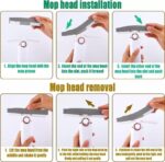 Mini Squeeze Brush with Sponges Portable Self Squeeze Strong Absorbent Wiper for Kitchen Self Squeezing Wet & Dry Use for Bathroom Wall Glass Car Table Home (White, MINI) - Image 6