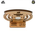 GKD Lifetime Wooden Desk Calendar 2026 with Clock & Desk Organizer | Reusable Infinite Calendar | Office & Home Desk Decor | Corporate Gift (Bamboo Eco-friendly) - Image 7