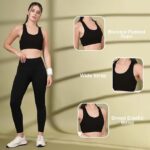 CHKOKKO Women's Blended Padded Non-Wired Sports Bra - Image 5