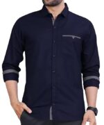 CB-COLEBROOK Men's Regular Fit Solid Soft Touch Cotton Casual Shirt with Pocket Design with Spread Collar & Full Sleeves (Available in Plus Size) - Image 18