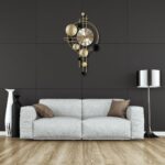 Metal Wall Hanging Floral Handmade Sweep Machine Silent Analog Wall Clock Watch Multicolor for Bedroom/Drawing Room/Hall/Dining Room (30X16 Inch) - Image 5