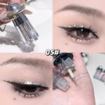 Gege Bear UFO Glitter Eye Shadow Liquid | Quick-Dry Formula | Ultra-Fine Glitter Finish | Pigmented Shimmer | Precision Brush Applicator | Kawaii Keychain Pendant | Shimmering Eye Makeup With Silver Blue Golden Color | Buildable Coverage | Smudge-Proof Perfect Eyeshadow for Clean Girl & Bold Looks (05#, 1.8g) - Image 8