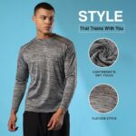 CHKOKKO Men's Round Neck Full Sleeve Regular Fit Lightweight Quick Dry Activewear Gym T Shirt for Workout Training Running and Activities - Image 9