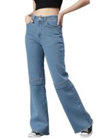 GRECIILOOKS Cargo Jeans for Women – Wide Leg High Waist Baggy Denim Pants | Casual Straight Fit Trousers with Utility Pocket Design - Image 2
