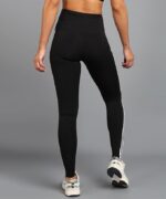 Rock Paper Scissors Premium Two White Strip Gym Tights High-Waisted, Sweat-Wicking, Athletic Fit Gym Tights for Working Out, Pilates,Yoga, Fitness & Training - Image 3