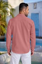 ROYALSCOUT Men's Popcorn Full Sleeves Casual Shirt | Men Stylish Regular Fit | Button-Down Stylish Shirt for Party & Casual Wear - Image 2