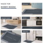 2 Pcs Kitchen Mats Set – Waterproof Memory Foam Anti-Fatigue Mat Non-Slip Rug for Kitchen, Sink, Laundry & Home Office – 120x40 cm + 40x60 cm (Cooking Time Design) - Image 7