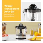 Lifelong Electric Citrus Juicer | Dual Cones & 700 ML Capacity | Electric Juicer Machine for All Fruits | Powerful 40W Motor for Low Noise | Fast Juicing at Home | Compact & Stylish for Daily Use - Image 5
