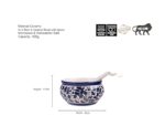 Maya | Hand-Painted Ceramic Soup Bowl Set of 6 with Spoons | 300ml Each | Multi-Purpose Serving Bowls for Soup, Snacks, Noodles | Elegant Gift Set | Microwave & Dishwasher Safe (Warli) - Image 2