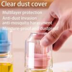 Kitchen Accessories Items for Home Oil Dispenser with Brush Oil Brush for Cooking Silicone Oil Brush for Kitchen use Oil Spreader for dosa pan oiling Brush Baking, BBQ, Marinating(Glass) - Image 8