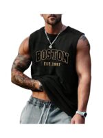 The Modern Soul Men Cotton Blend Athletic Gym Tank Tops Sleeveless Sports Vest - Image 5