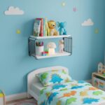 DIY Wall Shelf Mounted Wooden Floating Shelves for Living Room Setup Box Holder Books Storage Display Racks for Toiletries, Organizer, Kitchen, Bedroom Set of 2 - Image 2