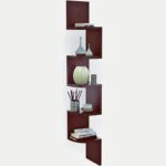 Dime Store Engineered Wood Wall Shelf Corner Shelf Home Decor Item,Glossy Finish,Set of 5,White - Image 10