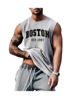 The Modern Soul Men Cotton Blend Athletic Gym Tank Tops Sleeveless Sports Vest - Image 8