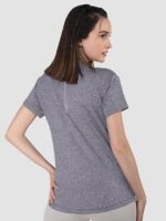 CHKOKKO Womens Active Sportswear Breathable Lightweight Half Sleeve Quick Dry Gym T Shirt Round Crew Neck Regular Fit for Workout Yoga Fitness - Image 4