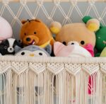 Decazone Macrame Toy Hammock Organizer for Stuffed Animals | Handmade Cotton Rope Storage Net | Boho Wall Hanging Nursery Organizer | Corner Mesh Hammock for Kids Room & Home Decor - Image 4