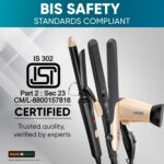 Vega Miss Versatile Styling Set Straightener, Curler & Dryer Gift Combo for Women, 1000W Hair Dryer with 2 Head/Speed Setting, Hair Straightener & Curler Comes with Ceramic Coated, (VHSS-03), Black - Image 9