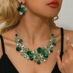 Shining Diva Fashion Necklace Jewellery Set for Women Latest Stylish Design Fancy Crystal - Image 6