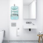 Mossio Polyester Compact Business Toiletry Kit Personal Organizer Handbag (Pink Striped, 8 Cm, Large) - Image 8