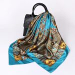 PALAY® 3Pcs Silk Scarf for Women Stylish, Satin Neck Head Scarf for Women, 35 In Square Summer Comfy Beach Hair Scarf, Fashion Print Silk Scarves for Woman Ladies Gift - Image 4