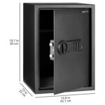 Amazon Basics Digital Safe With Electronic Keypad Locker For Home, Gross Capacity - 58L (Net - 51L), Black - Image 3