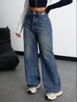 Nifty Women's Denim Stretchable High Waist Baggy Jeans for Women - Image 5