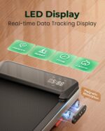 LET’S Play Mini Walking Pad 3HP Peak | Under Desk Treadmill for Home with Extra Wide Surface, 8% Manual Incline, 110kg Max Weight with Remote | Ready to Use, No Assembly - Image 5