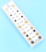 Combo Pack of 12 Korean Stud Earrings for Women & Girls Drop Earrings Latest Style Ear Stud Crystal Pearl Butterfly Earring Daily/Office Wear Small Simple Earring Studs Gift for Girlfriend - Image 5