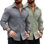 Lymio Men Shirt || Solid Shirt for Man || Full Sleeve || Casual Style (Packs Also Available) (Utility) - Image 13