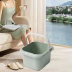 Enakshi® Portable Foot Soak Tub Foot Soaker Foot Bucket for Cleaning Travel Household Green|Health & Beauty | Nail Care Manicure & Pedicure | Spas Baths & Supplies - Image 4