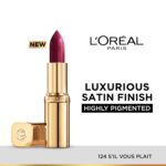 L’Oréal Paris Color Riche Satin Lipstick- 124 S'il Vous Plait, 4.3 gm - Image 2