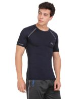 NINQ Half Sleeve Compression T-Shirt - Men's Athletic & Sports Tights for Fitness - Image 4