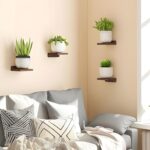 Dime Store Engineered Wood Floating Shelves for Wall Decor Wall Shelf Storage Organizer | Mini Display Shelf for Living Room, Bathroom, Kitchen & Bedroom Décor Set of 4 (Brown) - Image 4