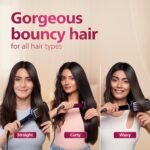 Philips India's No.1 Hair Styling Brand -Hair Straightener Brush, Naturally Straight in 5 Mins,5X Less Frizz,SilkProtect Keratin Tech,Triple Bristle Fast 50s Heatup,Scalp Protect,For Indian Hair,BHH880 - Image 8