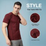 CHKOKKO Men's Polyester Regular Fit Round Neck Regular Dry Fit Gym Sports T-Shirt - Image 15