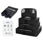 Gotrippin Packing Cubes for Travel, 6 in 1 Water Resistant Travel Organizer Pouch Set (4 Cubes+ Drawstring Bag+ Cosmetic Pouch), Luggage Suitcase Wardrobe Organiser Bags (Grey),Polyester - Image 10