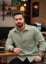 Lymio Men Shirt || Solid Shirt for Man || Full Sleeve || Casual Style (Packs Also Available) (Utility) - Image 3