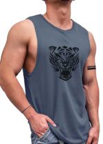 AUSK Men Vest || Gym Tshirt for Men || Karma Printed Sleeveless Regular Fit T Shirt for Mens - Image 2
