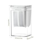 HomeEssentials Greek Yogurt & Curd Maker - 1100ml Fine Mesh Strainer with Lid | Multifunctional yoghurt Filter | Curd Maker for Home | Whey Separator | Perfect for Homemade Yogurt, Curd, Cheese & More - Image 2